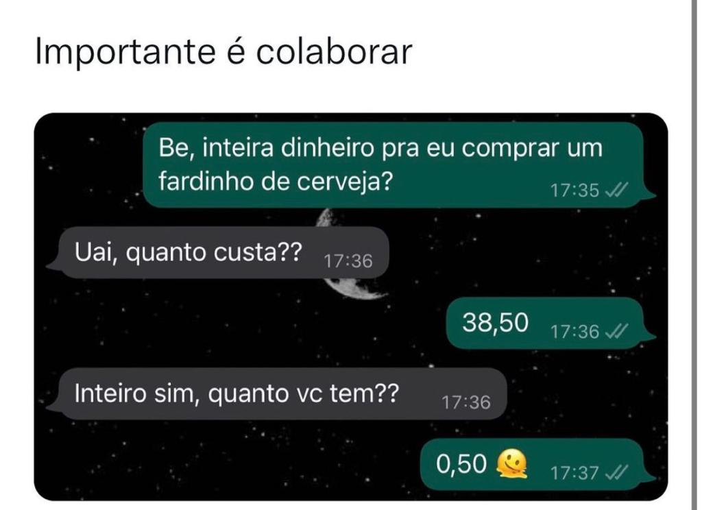 Importante é colaborar