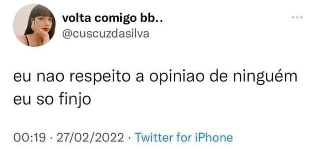 Eu só finjo