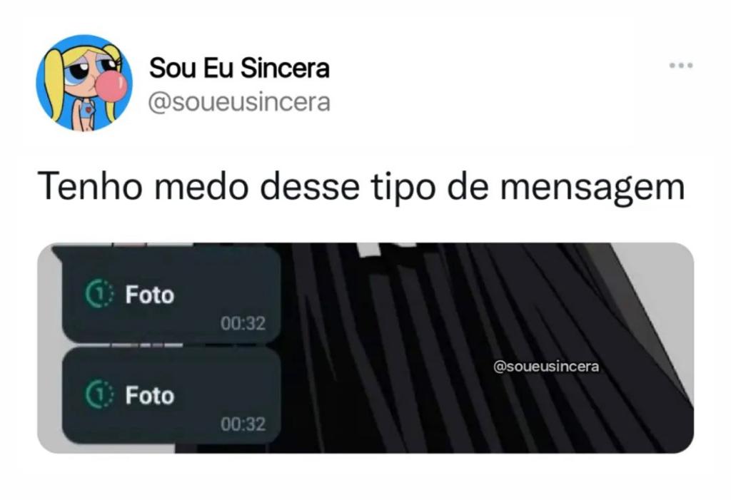 Tenho medo desse tipo de mensagem