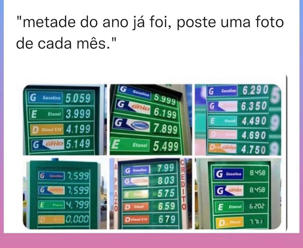 Porte uma foto de cada mês