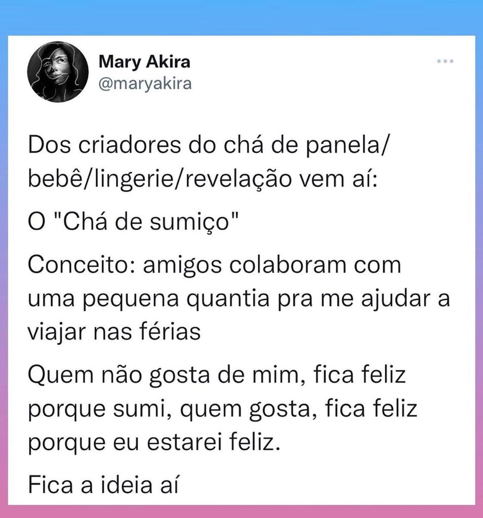 Fica a ideia aí