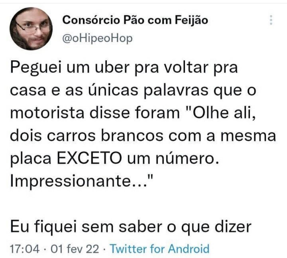 Também ficaria sem o que dizer