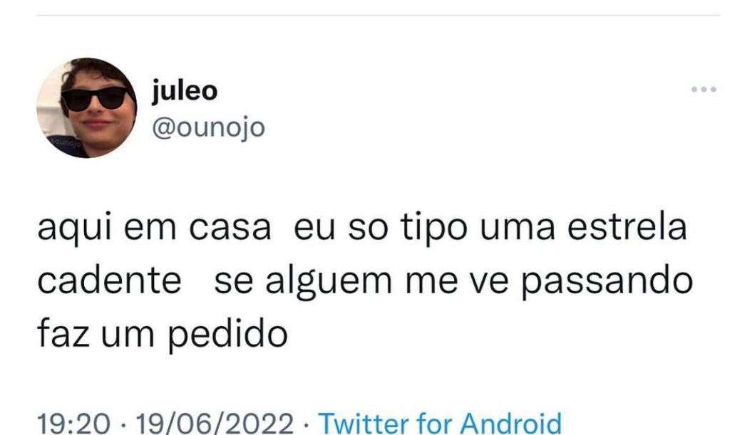 A estrela cadente da casa