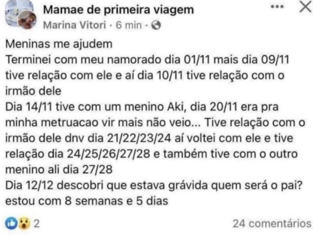 Que confusão a dessa moça
