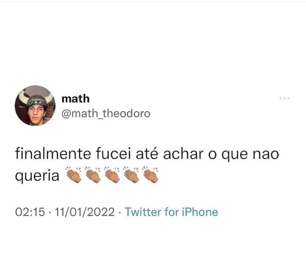 Fucei até achar o que não queria