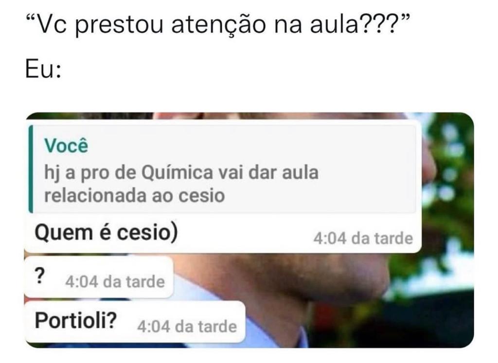 Prestou atenção na aula?