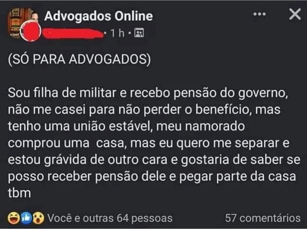 Só para advogados essa