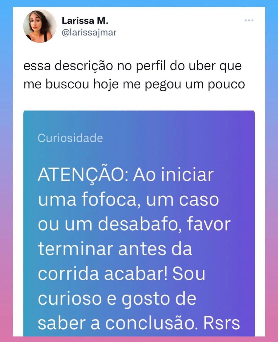 Eu se fosse uber