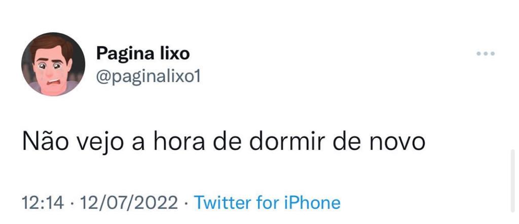 Não vejo a hora