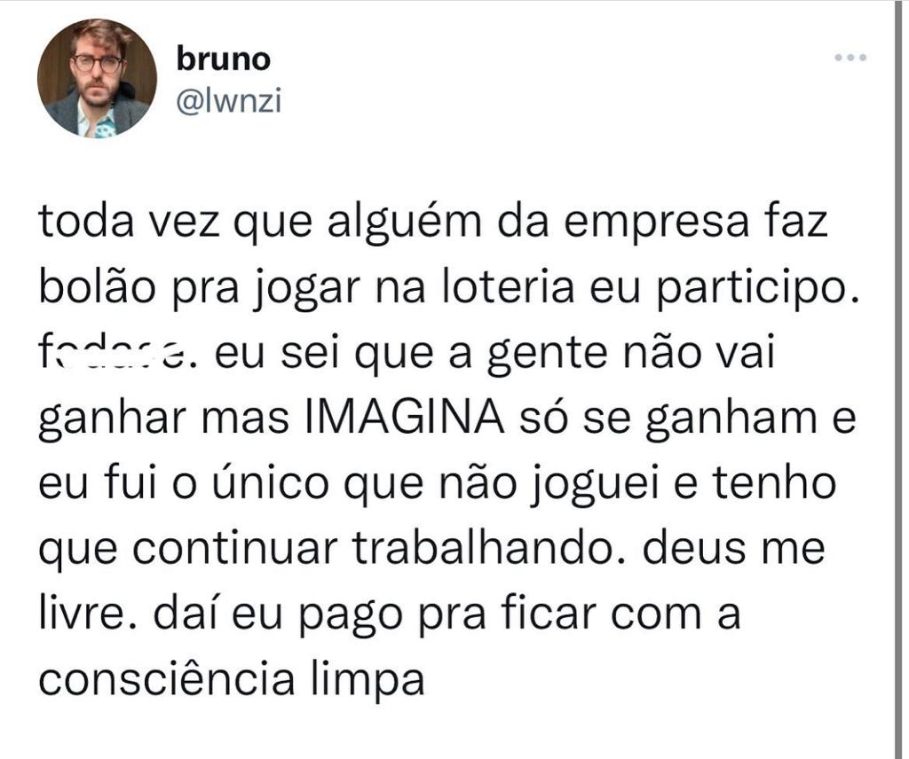 Pagar pra ficar com a consciência limpa