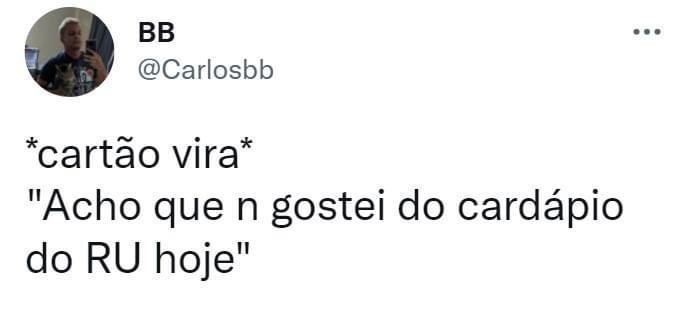 Eu tô desse jeito já