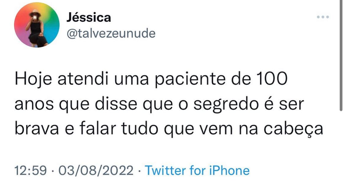 O segredo é ser brava