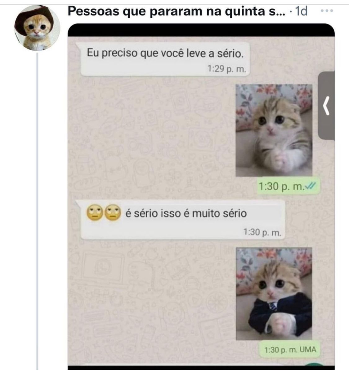 A quinta série não são da pessoa