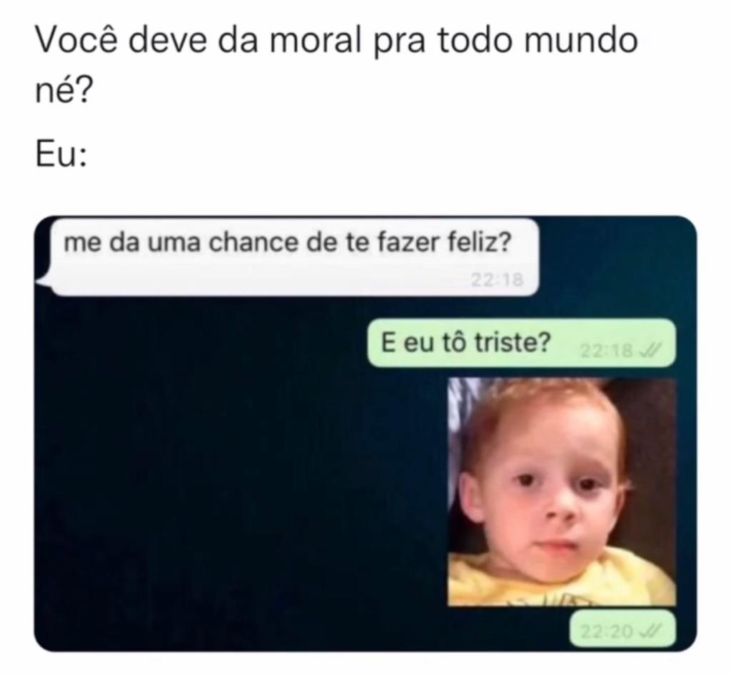 Eu tô triste?