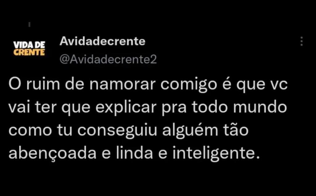 Ruim de namorar comigo