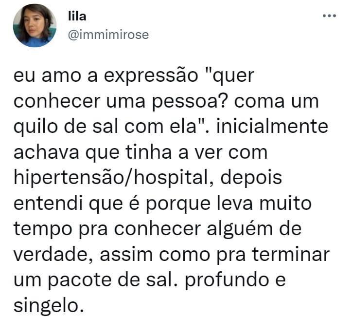 Amo essa expressão