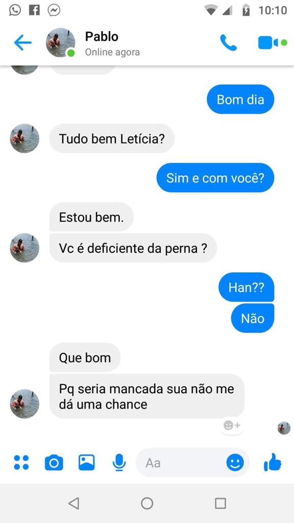 Mancada hein Letícia