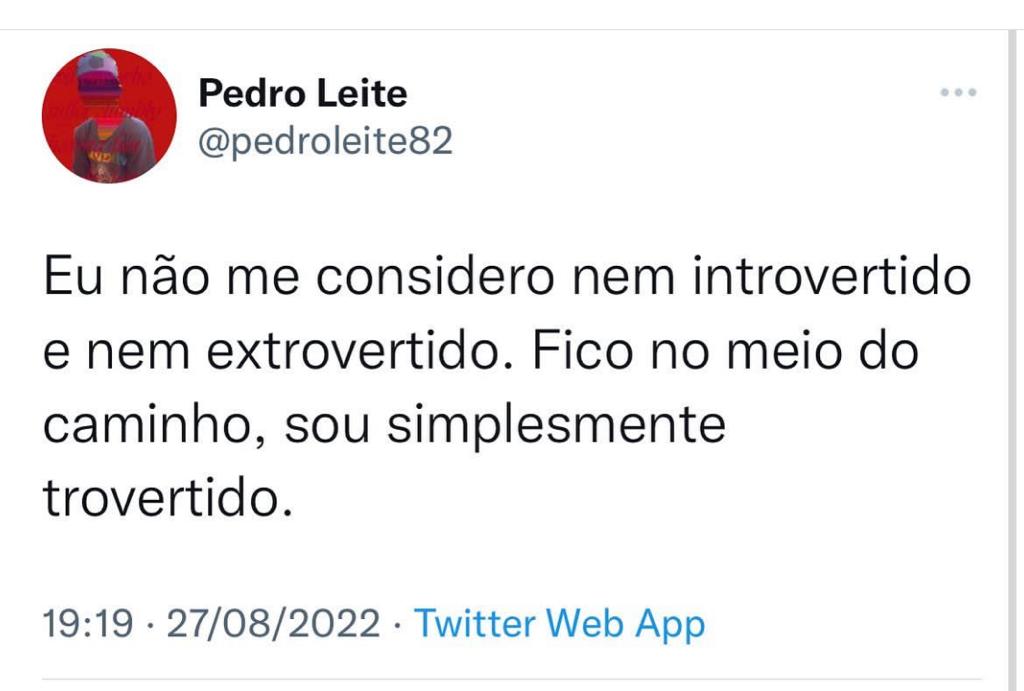 Não me considero nada