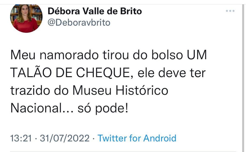 Trouxe de um museu, só pode