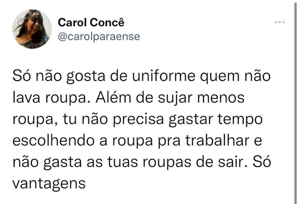 Só vantagens