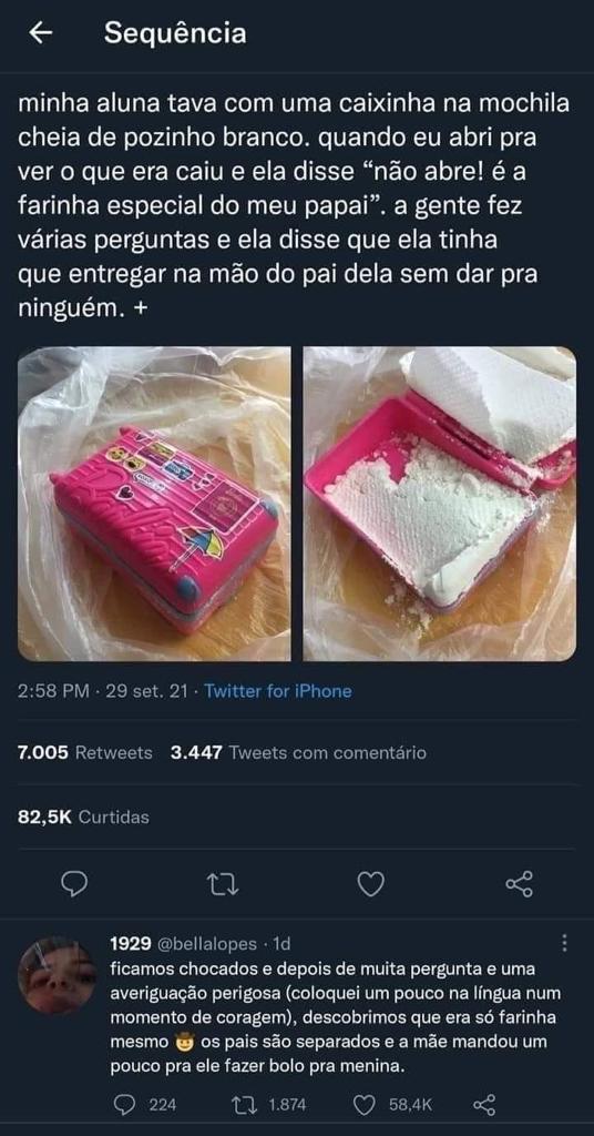 Bateu um desespero!