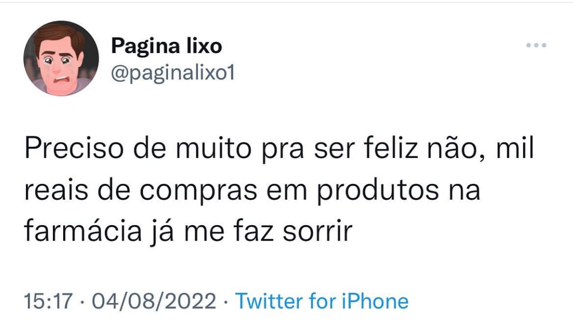 Preciso de muito pra ser feliz não