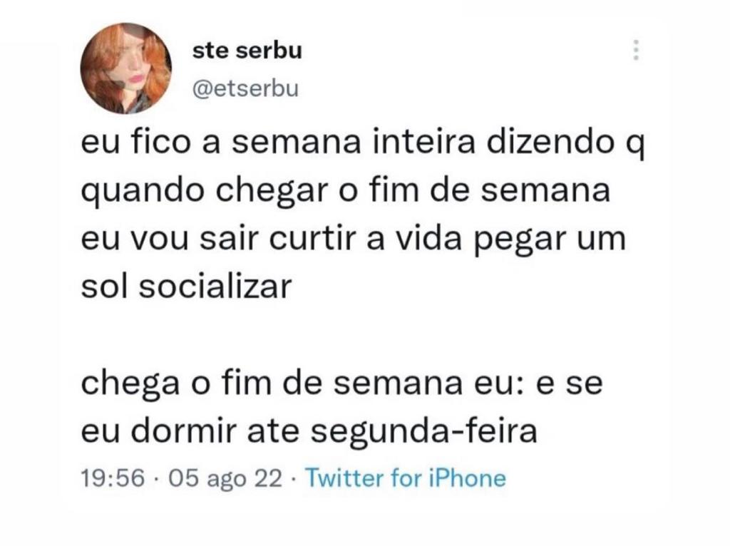 Eu todo fim de semana