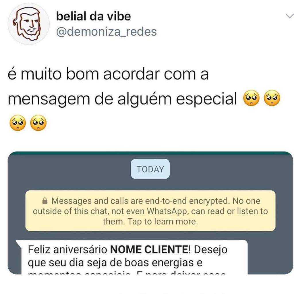 Muito bom acordar com mensagem assim