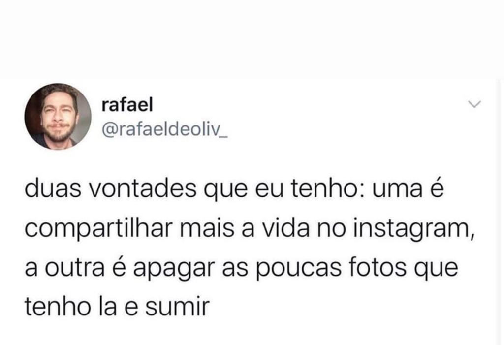 Duas vontades que tenho