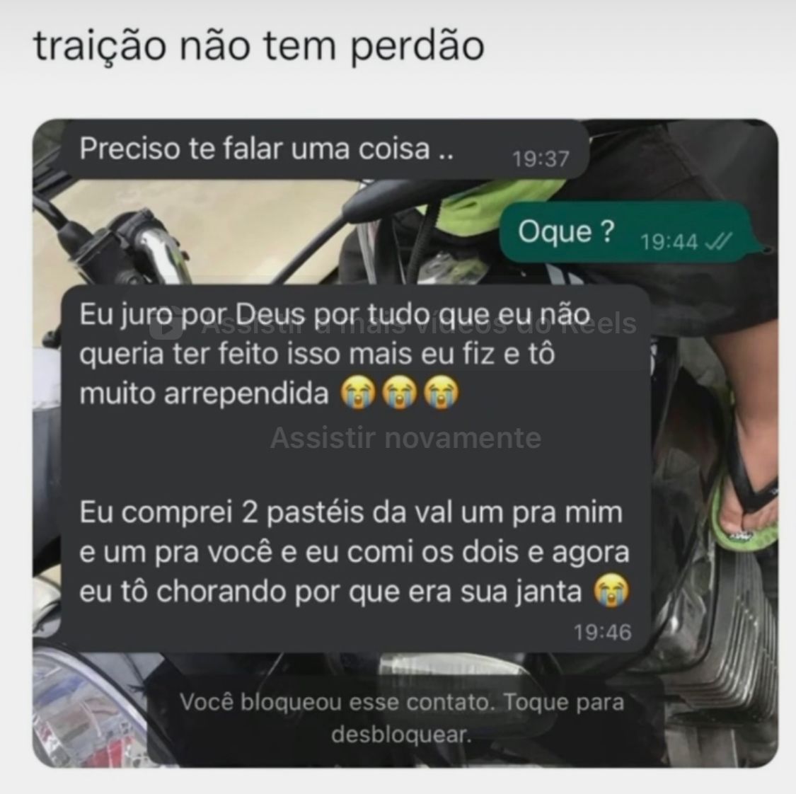 traição não tem perdão
