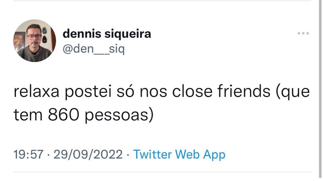 Só no close friends