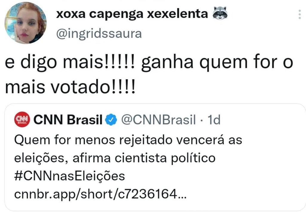 E ganha quem for mais votado