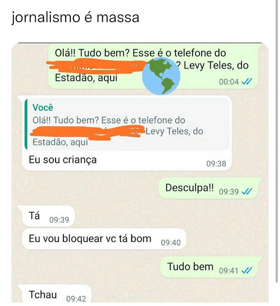Jornalismo é massa