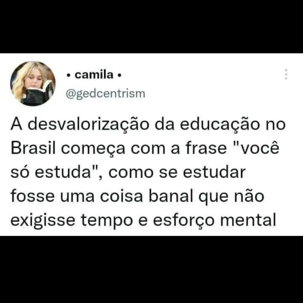 Educação no Brasil é desvalorizada assim