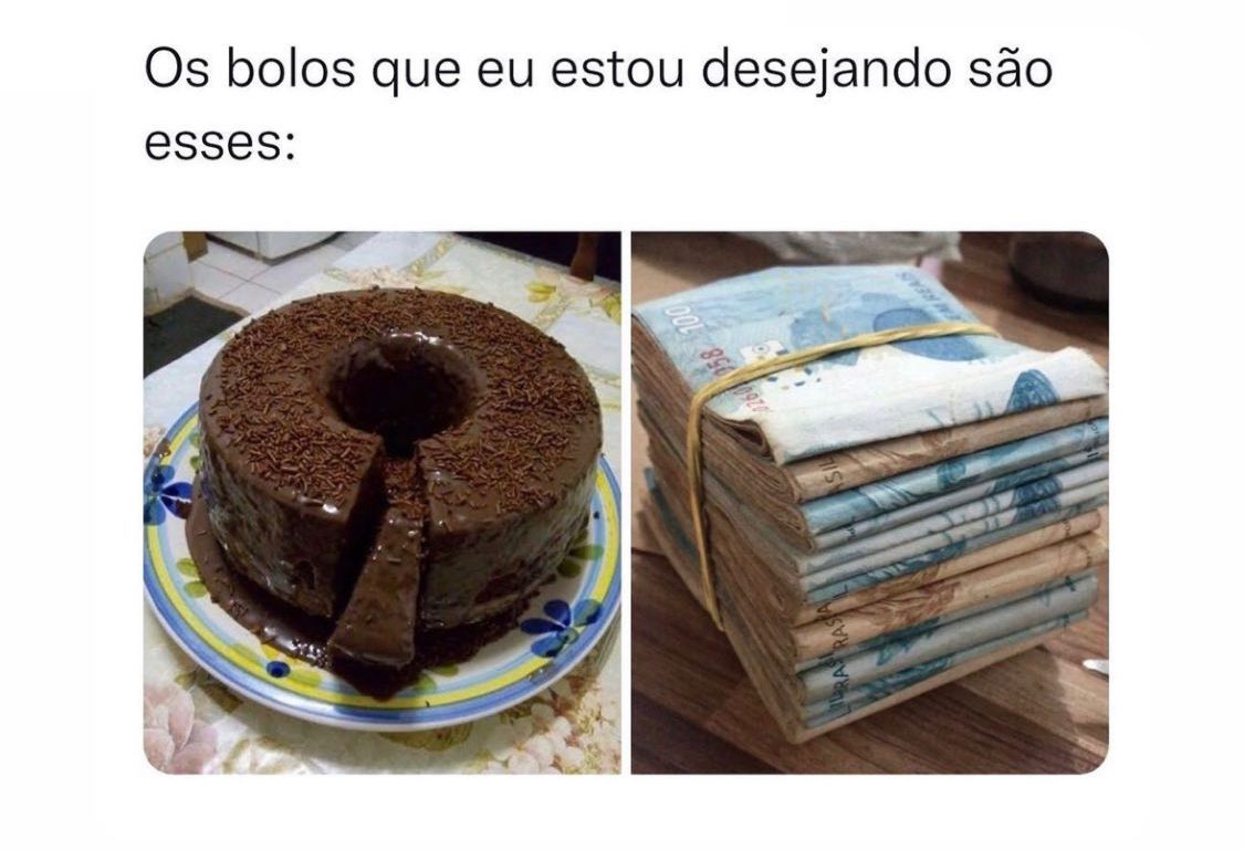 Os bolos que eu estou desejando