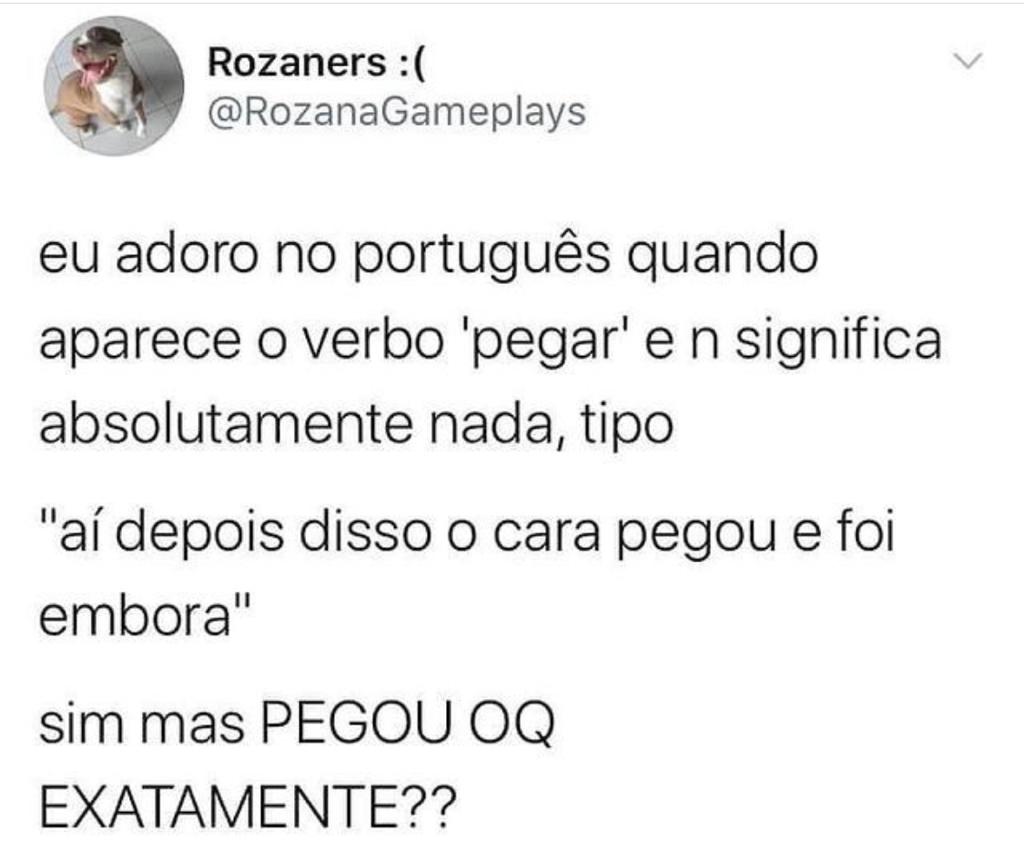 Adoro isso no português