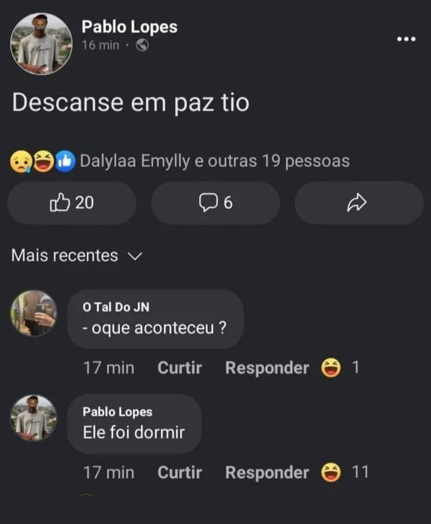 Descansa em paz, tio