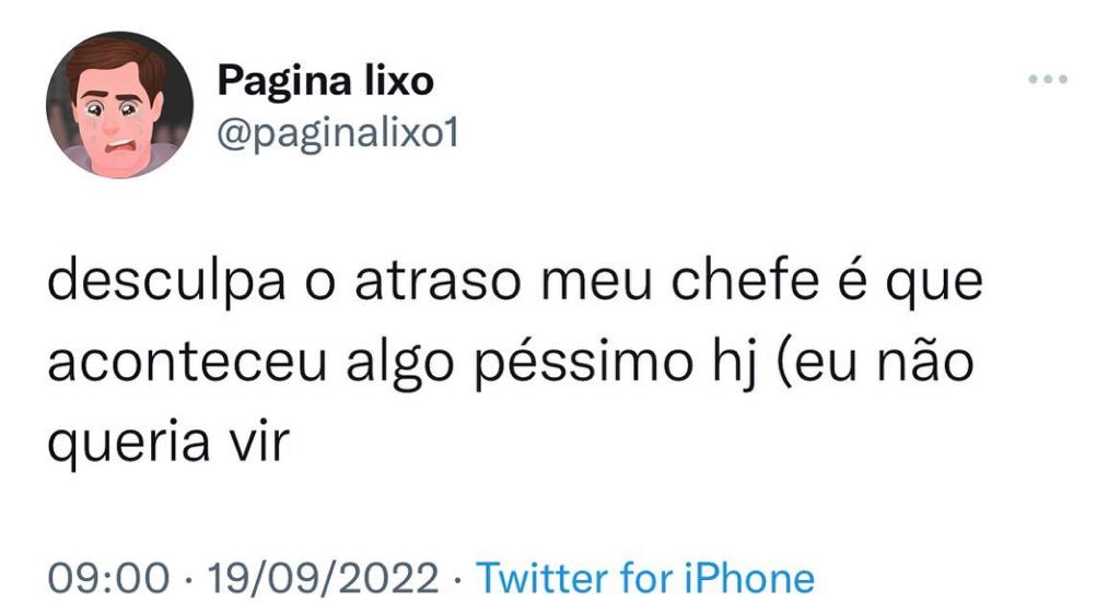 É que algo horrível aconteceu, chefe