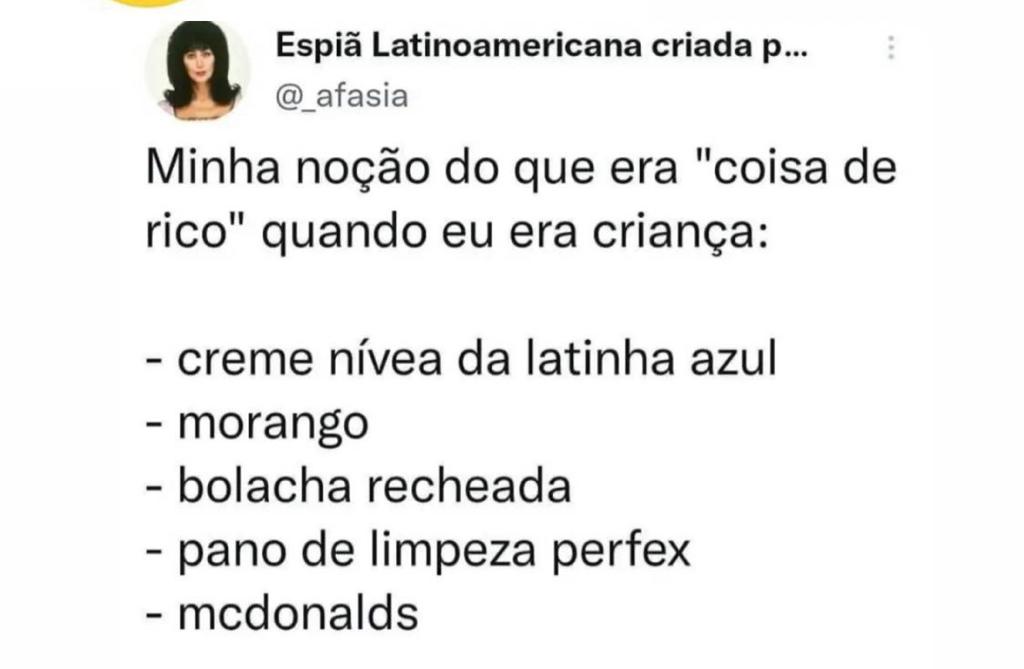 Essa era a minha noção