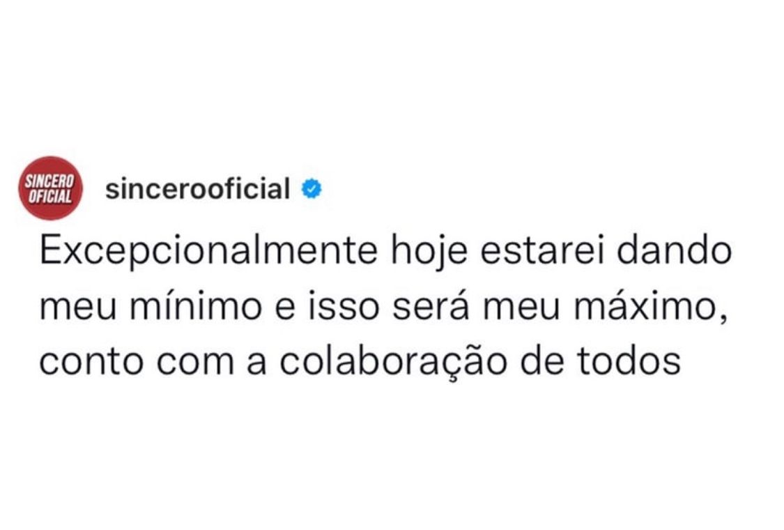 Conto com a colaboração de todos