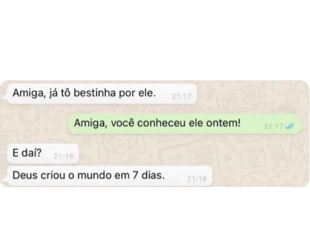 Pra que perder tempo né