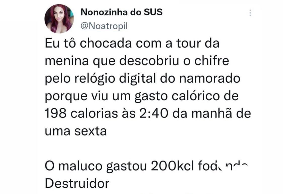 E achei que eu que era louca