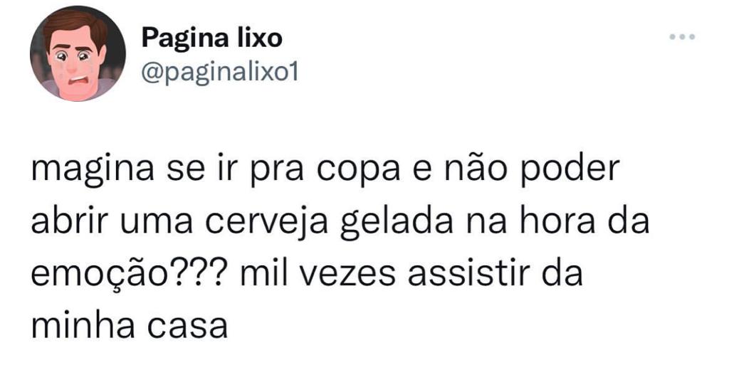 A copa chegou mas a felicidade não