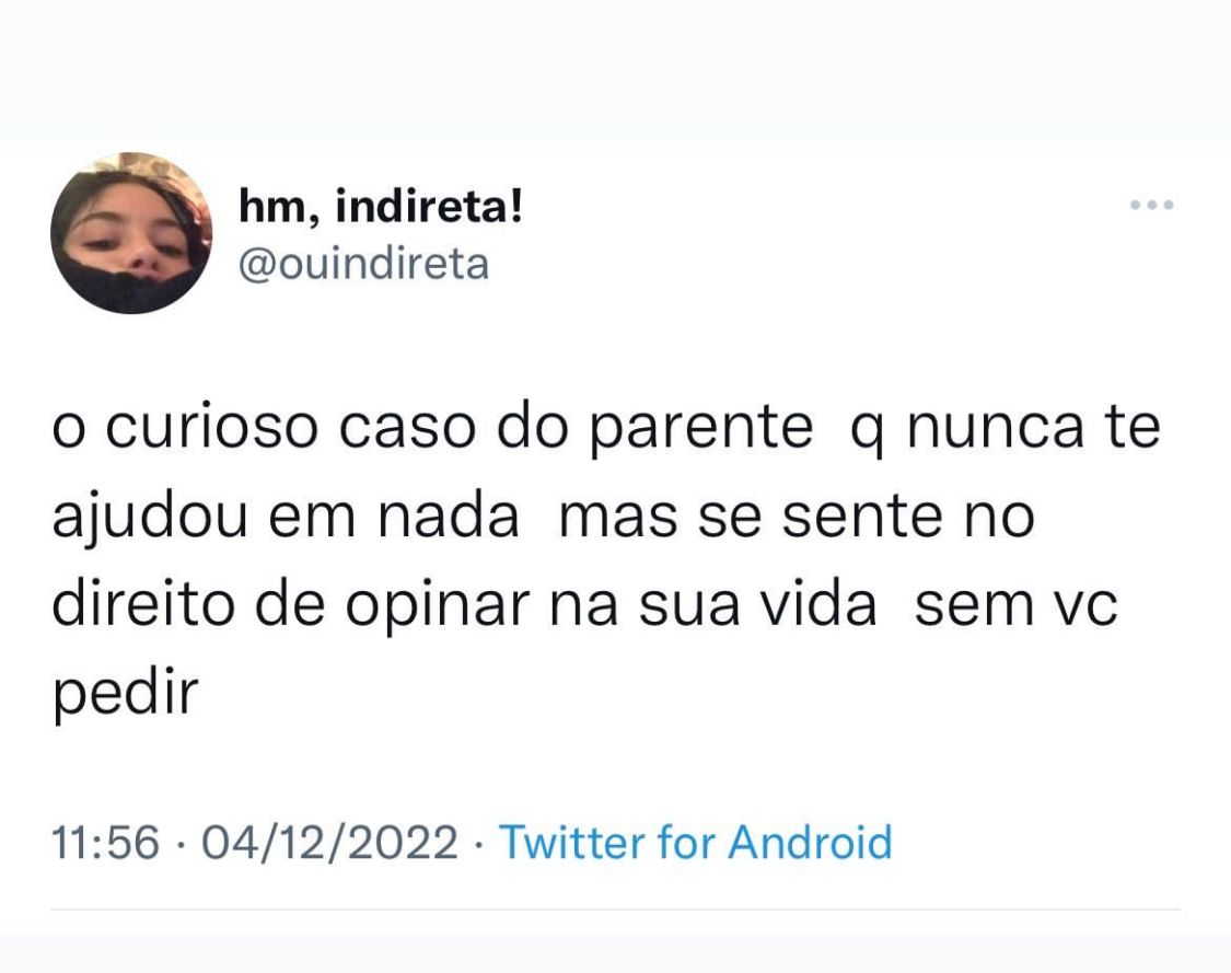 Sem noção alguma
