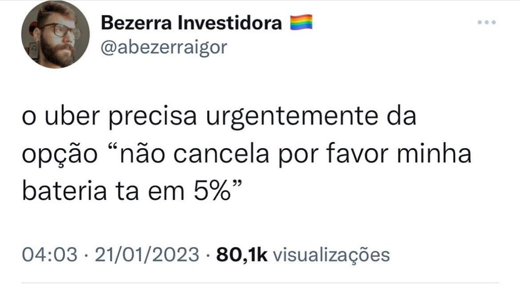 A galera da bateria viciada agradece!
