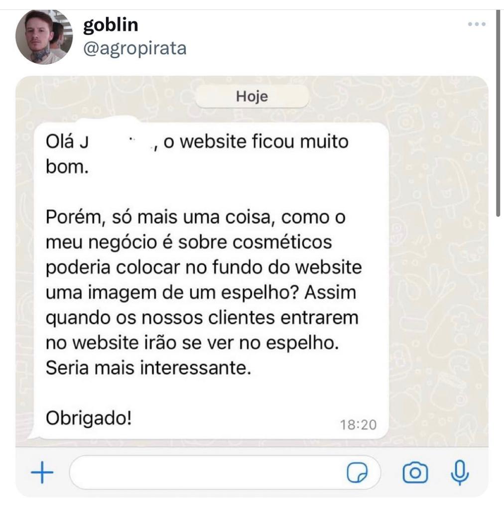 Em algum universo paralelo isso dará certo