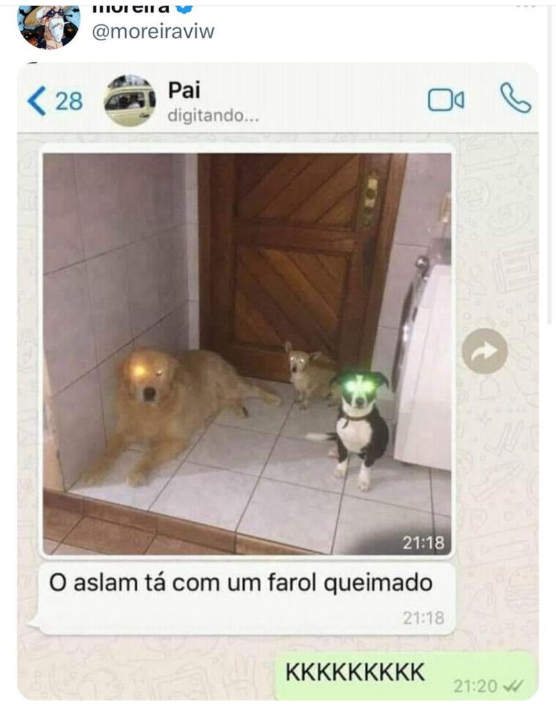Farol queimado