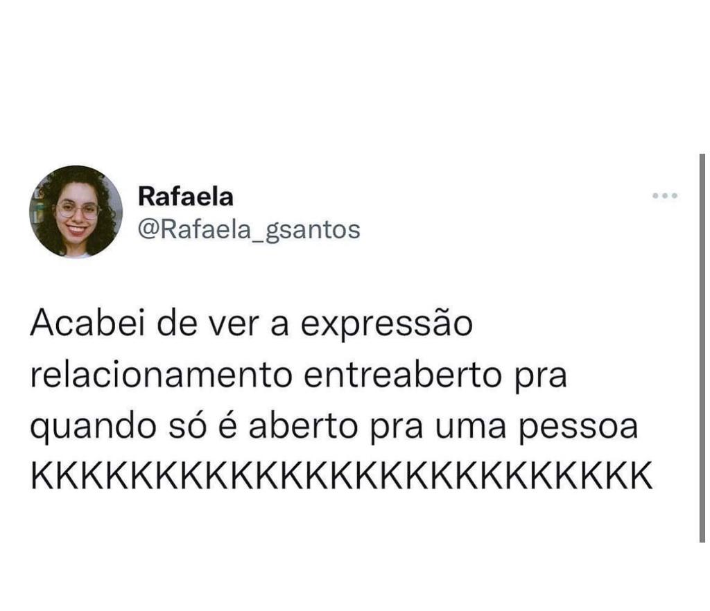 Relacionamento entreaberto?