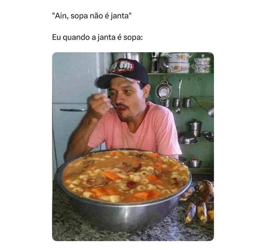 Aquela pessoa que sempre reclama da sopa