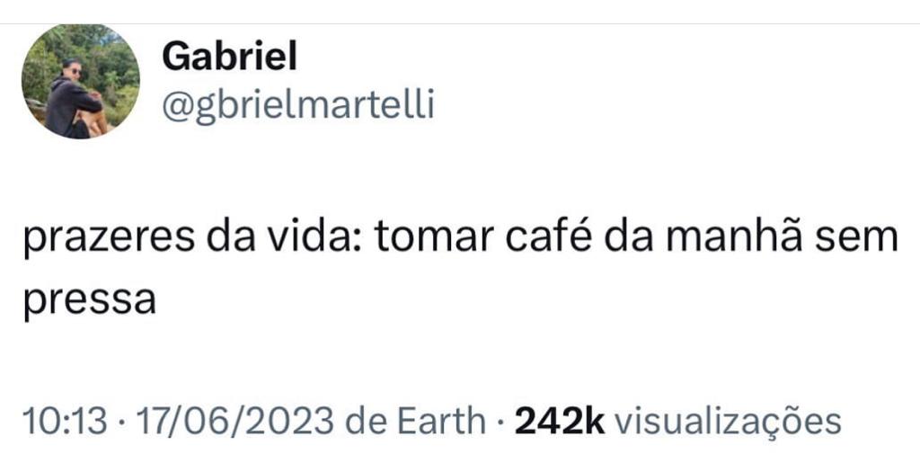 Depois de acordar sem horário definido